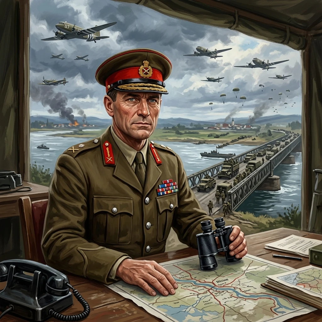 General on the Rhine (Germany 1945)