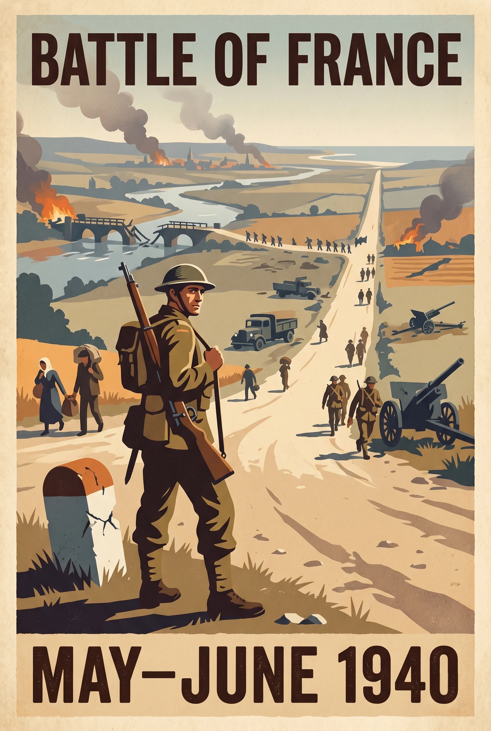 France 1940 campaign poster
