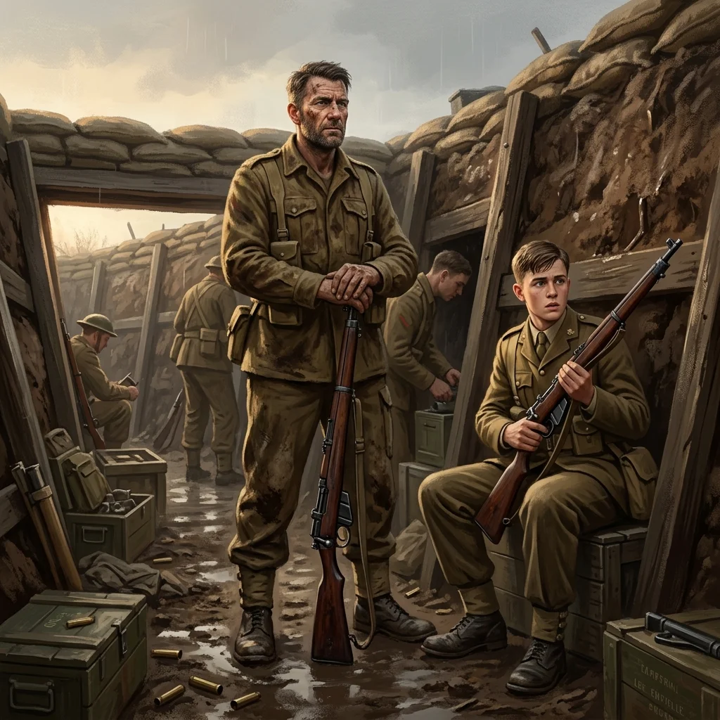 Mission 3: A battle-hardened veteran survivor alongside a fresh young replacement recruit